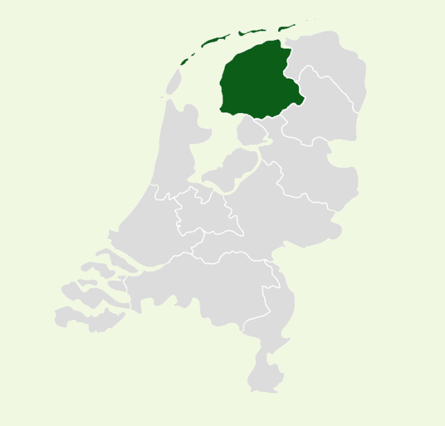 Provincie Friesland jkaart