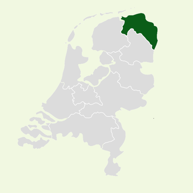 Provincie Groningen kaart